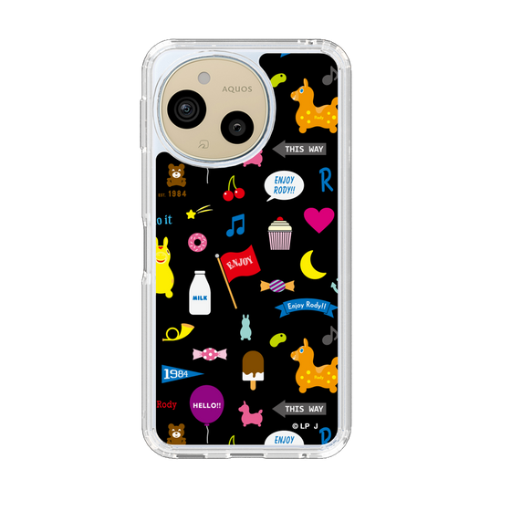 スリムプロテクションケース［ ロディ - キュート - ブラック ］