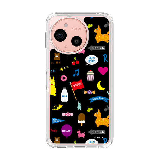 スリムプロテクションケース［ ロディ - キュート - ブラック ］