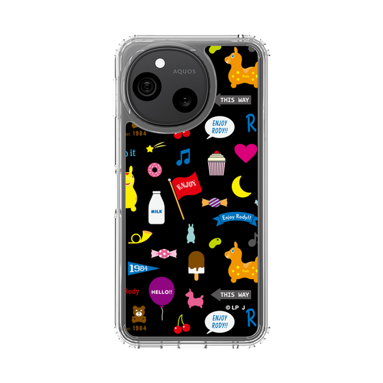 スリムプロテクションケース［ ロディ - キュート - ブラック ］