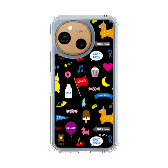 スリムプロテクションケース［ ロディ - キュート - ブラック ］