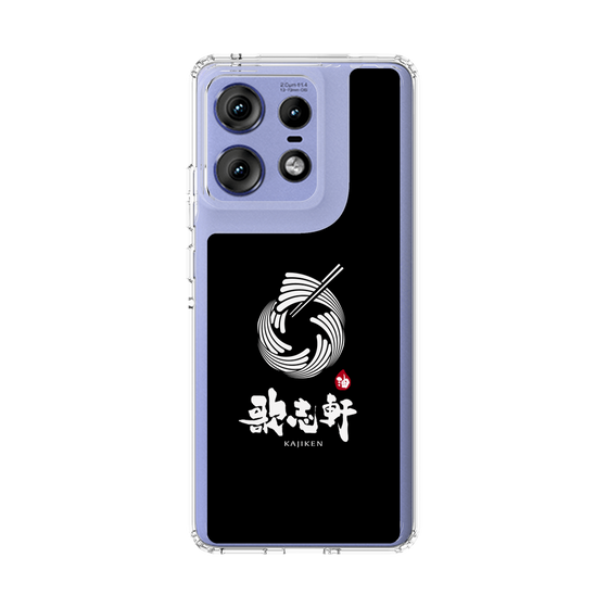 スリムプロテクションケース［ 油そば専門店 歌志軒 - シンボルマーク - ブラック ］
