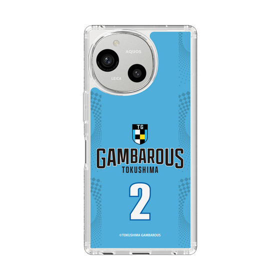 スリムプロテクションケース［ 徳島ガンバロウズ - #2 TSUKAMOTO - ブルー - 表 ］