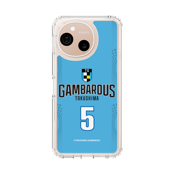 スリムプロテクションケース［ 徳島ガンバロウズ - #5 STOCKMAN JR. - ブルー - 表 ］