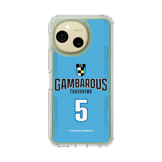 スリムプロテクションケース［ 徳島ガンバロウズ - #5 STOCKMAN JR. - ブルー - 表 ］