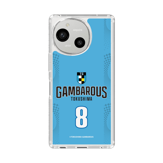スリムプロテクションケース［ 徳島ガンバロウズ - #8 DIAWARA - ブルー - 表 ］