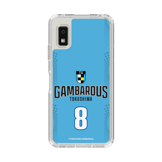 スリムプロテクションケース［ 徳島ガンバロウズ - #8 DIAWARA - ブルー - 表 ］