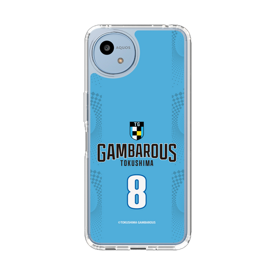 スリムプロテクションケース［ 徳島ガンバロウズ - #8 DIAWARA - ブルー - 表 ］