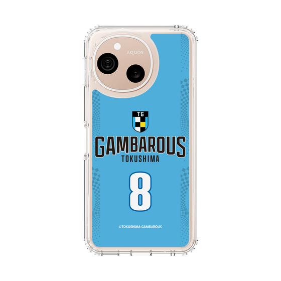 スリムプロテクションケース［ 徳島ガンバロウズ - #8 DIAWARA - ブルー - 表 ］