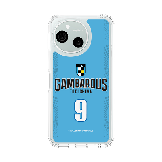 スリムプロテクションケース［ 徳島ガンバロウズ - #9 NAITO - ブルー - 表 ］