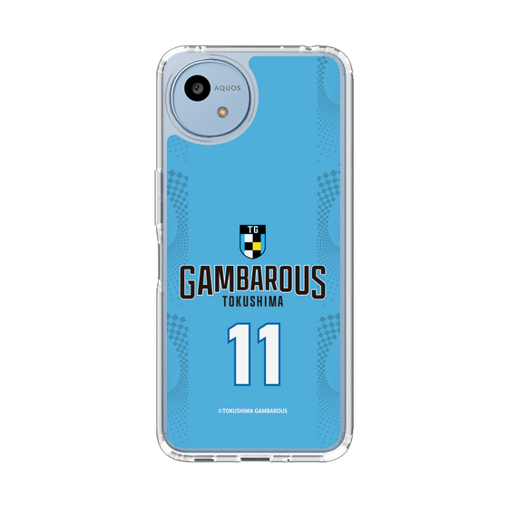 スリムプロテクションケース［ 徳島ガンバロウズ - #11 AOKI - ブルー - 表 ］