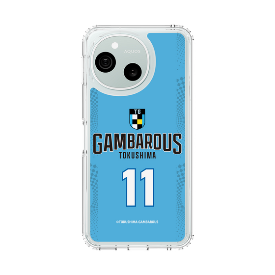 スリムプロテクションケース［ 徳島ガンバロウズ - #11 AOKI - ブルー - 表 ］
