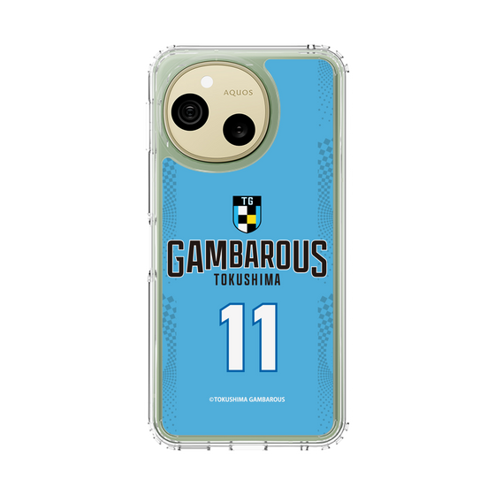 スリムプロテクションケース［ 徳島ガンバロウズ - #11 AOKI - ブルー - 表 ］