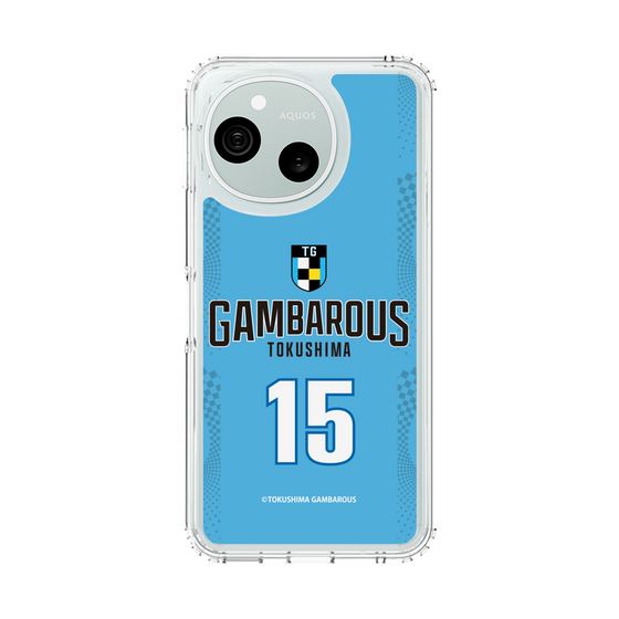 スリムプロテクションケース［ 徳島ガンバロウズ - #15 WAKASA - ブルー - 表 ］