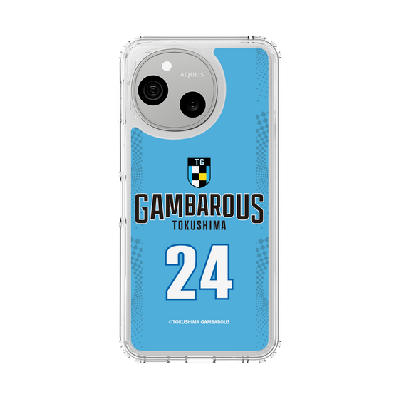 スリムプロテクションケース［ 徳島ガンバロウズ - #24 OSAKI - ブルー - 表 ］