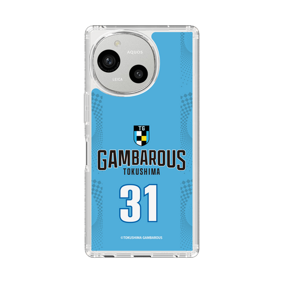 スリムプロテクションケース［ 徳島ガンバロウズ - #31 HAYMOND - ブルー - 表 ］