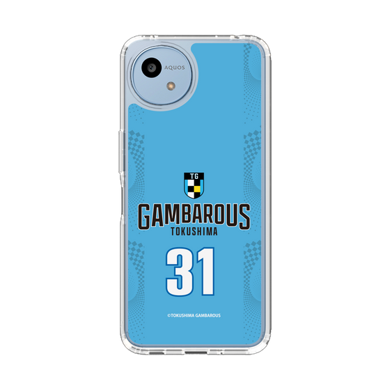 スリムプロテクションケース［ 徳島ガンバロウズ - #31 HAYMOND - ブルー - 表 ］