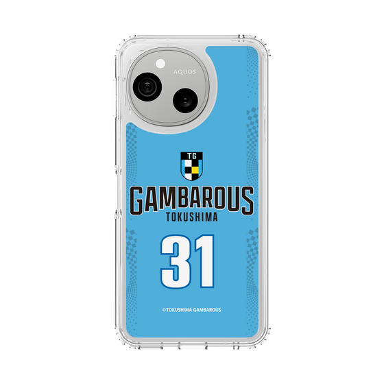 スリムプロテクションケース［ 徳島ガンバロウズ - #31 HAYMOND - ブルー - 表 ］