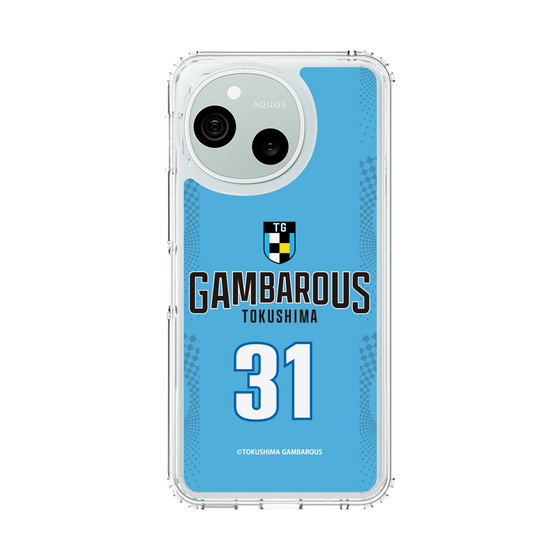 スリムプロテクションケース［ 徳島ガンバロウズ - #31 HAYMOND - ブルー - 表 ］