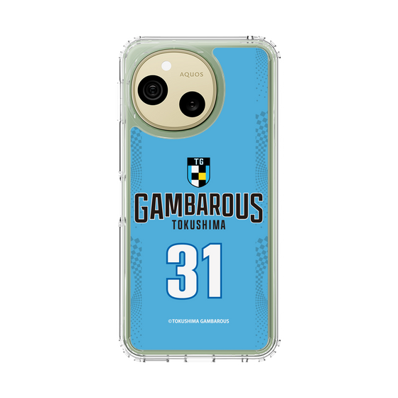 スリムプロテクションケース［ 徳島ガンバロウズ - #31 HAYMOND - ブルー - 表 ］