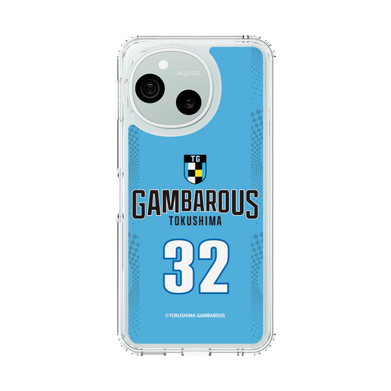 スリムプロテクションケース［ 徳島ガンバロウズ - #32 MARTIN - ブルー - 表 ］