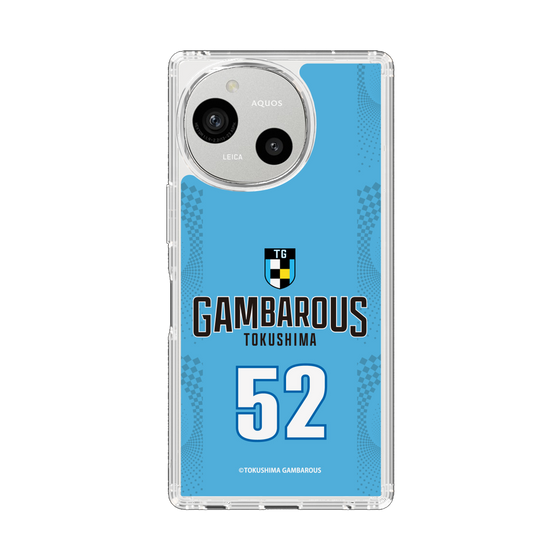 スリムプロテクションケース［ 徳島ガンバロウズ - #52 AOYAMA - ブルー - 表 ］