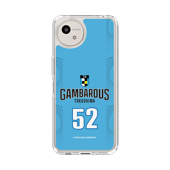 スリムプロテクションケース［ 徳島ガンバロウズ - #52 AOYAMA - ブルー - 表 ］