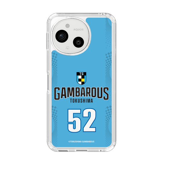 スリムプロテクションケース［ 徳島ガンバロウズ - #52 AOYAMA - ブルー - 表 ］