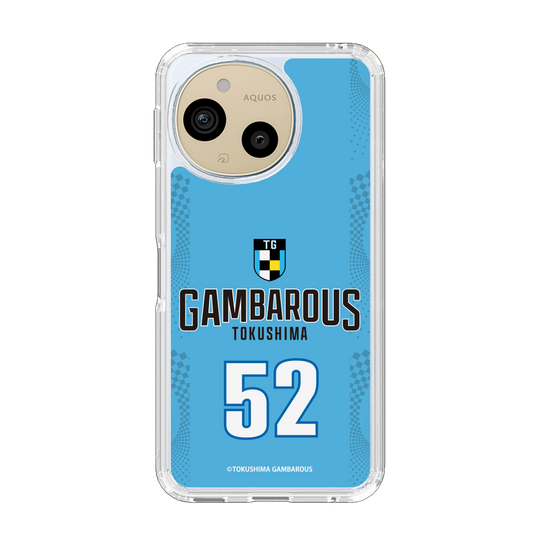スリムプロテクションケース［ 徳島ガンバロウズ - #52 AOYAMA - ブルー - 表 ］