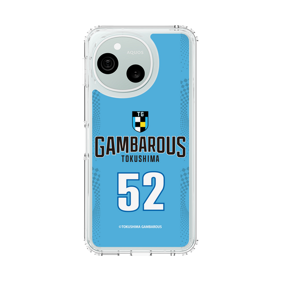 スリムプロテクションケース［ 徳島ガンバロウズ - #52 AOYAMA - ブルー - 表 ］