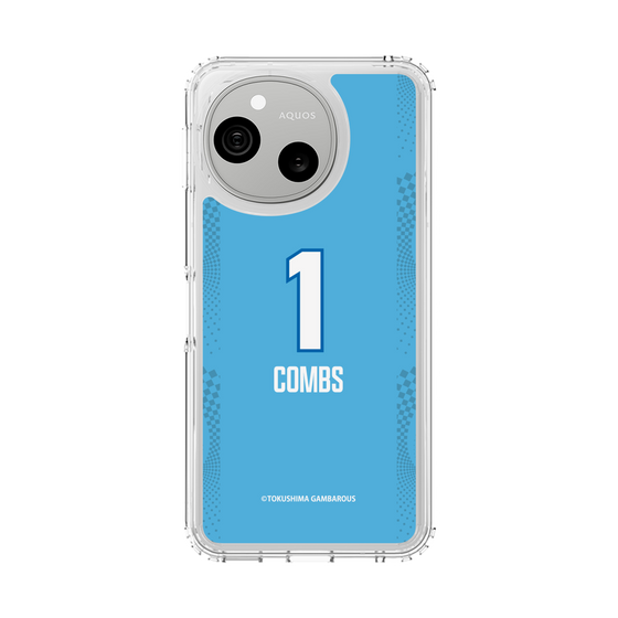 スリムプロテクションケース［ 徳島ガンバロウズ - #1 COMBS - ブルー ］