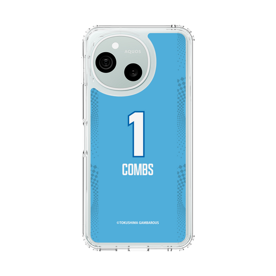 スリムプロテクションケース［ 徳島ガンバロウズ - #1 COMBS - ブルー ］