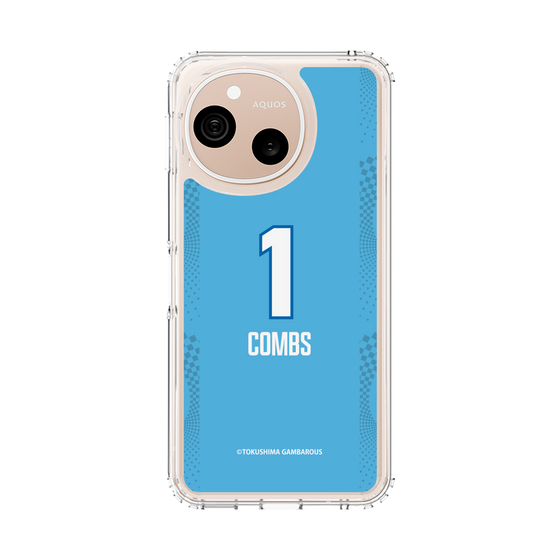 スリムプロテクションケース［ 徳島ガンバロウズ - #1 COMBS - ブルー ］
