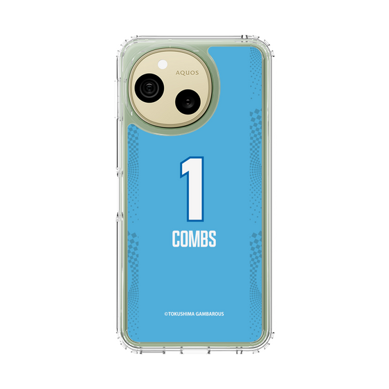 スリムプロテクションケース［ 徳島ガンバロウズ - #1 COMBS - ブルー ］