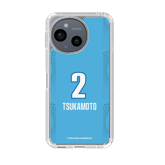 スリムプロテクションケース［ 徳島ガンバロウズ - #2 TSUKAMOTO - ブルー ］