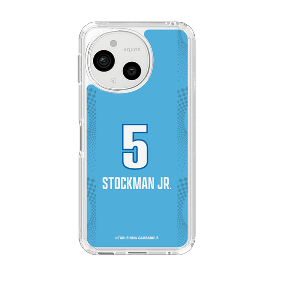 スリムプロテクションケース［ 徳島ガンバロウズ - #5 STOCKMAN JR. - ブルー ］