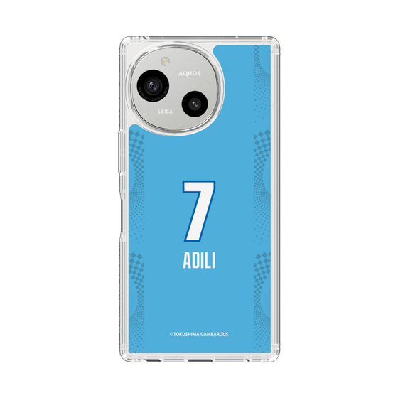 スリムプロテクションケース［ 徳島ガンバロウズ - #7 ADILI - ブルー ］