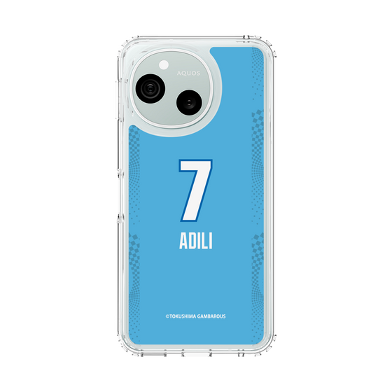 スリムプロテクションケース［ 徳島ガンバロウズ - #7 ADILI - ブルー ］
