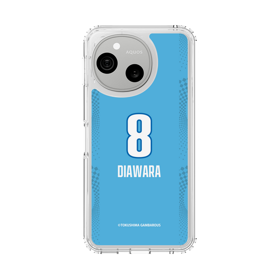 スリムプロテクションケース［ 徳島ガンバロウズ - #8 DIAWARA - ブルー ］