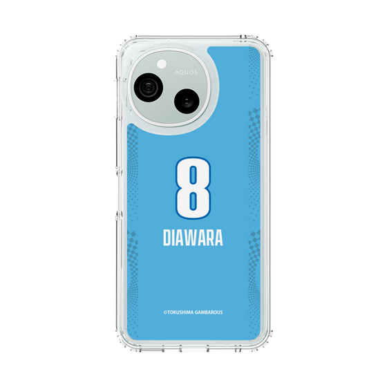 スリムプロテクションケース［ 徳島ガンバロウズ - #8 DIAWARA - ブルー ］