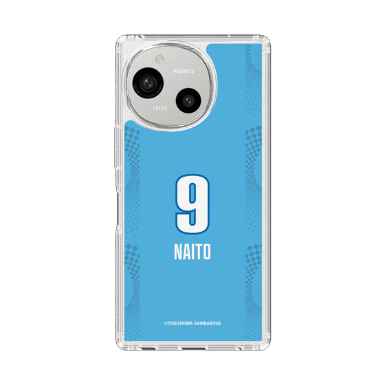 スリムプロテクションケース［ 徳島ガンバロウズ - #9 NAITO - ブルー ］