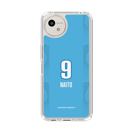 スリムプロテクションケース［ 徳島ガンバロウズ - #9 NAITO - ブルー ］