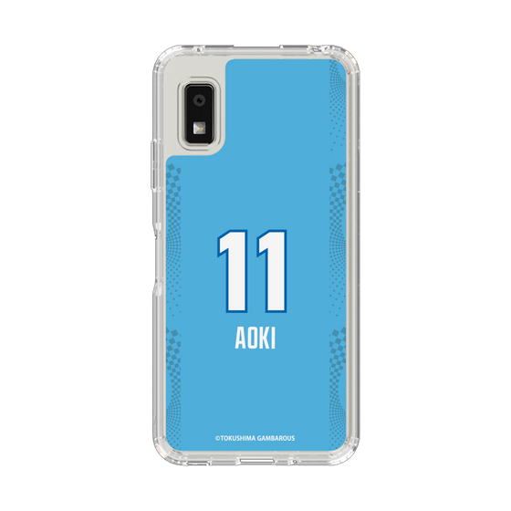 スリムプロテクションケース［ 徳島ガンバロウズ - #11 AOKI - ブルー ］