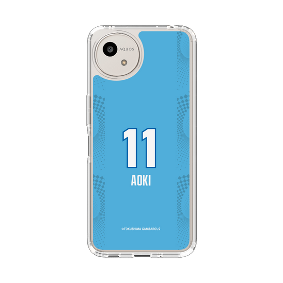 スリムプロテクションケース［ 徳島ガンバロウズ - #11 AOKI - ブルー ］