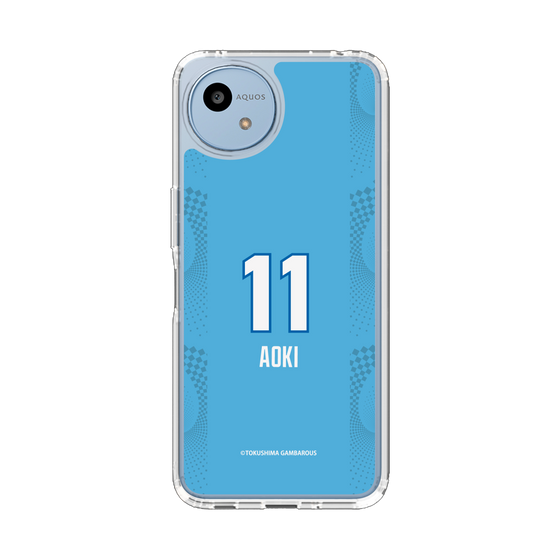スリムプロテクションケース［ 徳島ガンバロウズ - #11 AOKI - ブルー ］