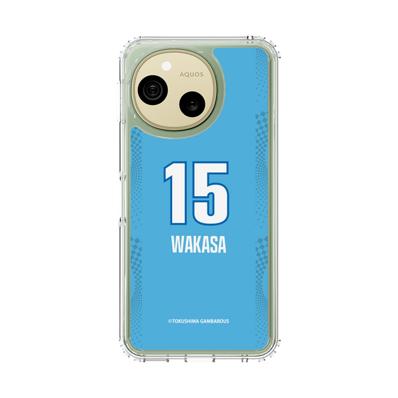 スリムプロテクションケース［ 徳島ガンバロウズ - #15 WAKASA - ブルー ］