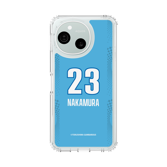 スリムプロテクションケース［ 徳島ガンバロウズ - #23 NAKAMURA - ブルー ］