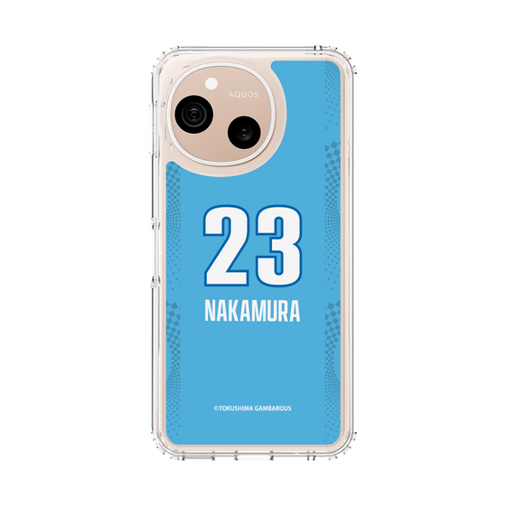 スリムプロテクションケース［ 徳島ガンバロウズ - #23 NAKAMURA - ブルー ］