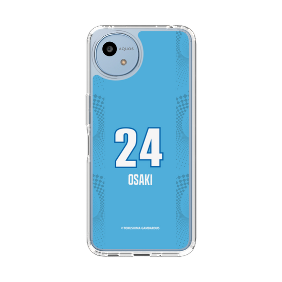 スリムプロテクションケース［ 徳島ガンバロウズ - #24 OSAKI - ブルー ］