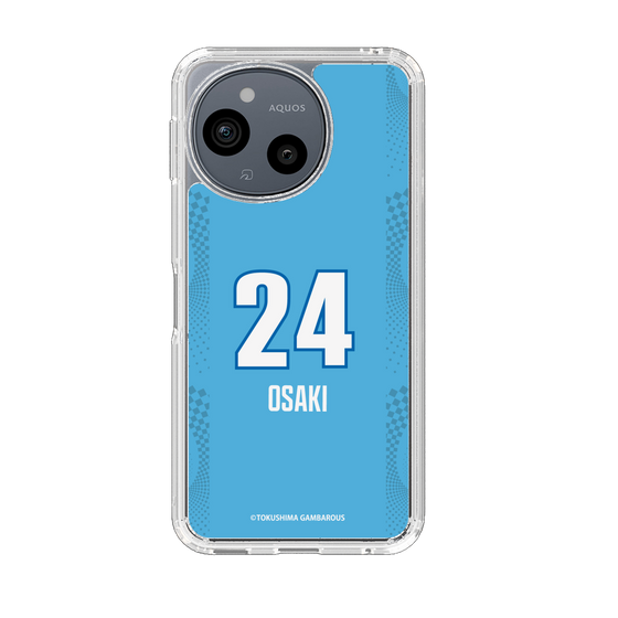 スリムプロテクションケース［ 徳島ガンバロウズ - #24 OSAKI - ブルー ］