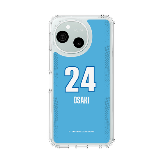 スリムプロテクションケース［ 徳島ガンバロウズ - #24 OSAKI - ブルー ］